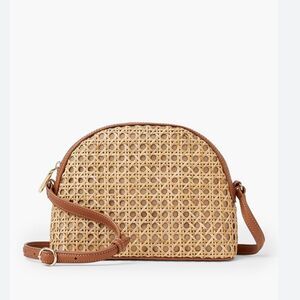 New Talbots RATTAN CROSSBODY BAG